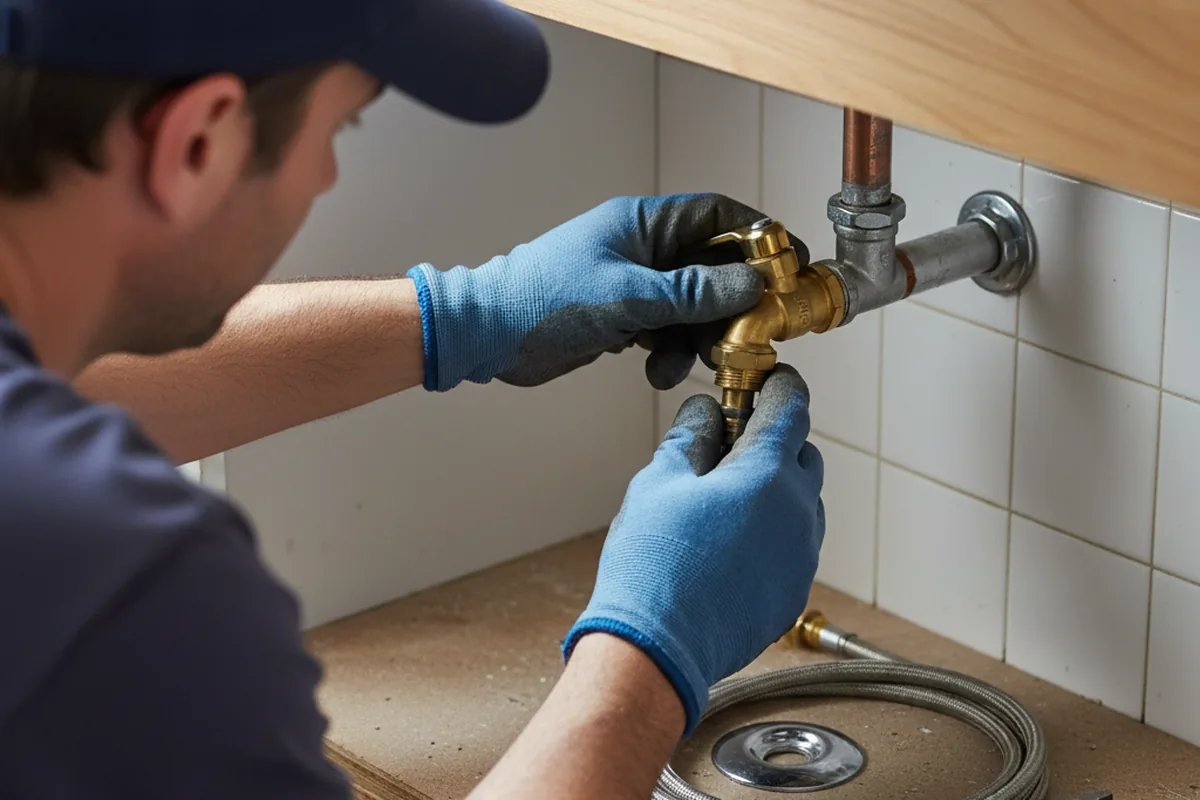 Shutoff valve and fitting work during Repiping in Defiance